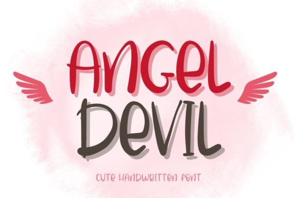Angel Devil Font Review: A Playful Handwritten Typeface for Creative Branding
