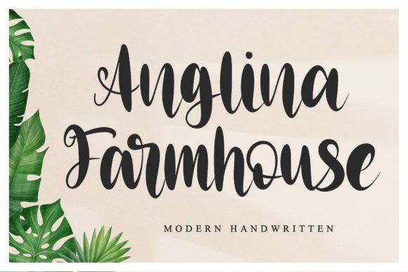 Anglina Farmhouse: A Romantic Script Font That Adds Luxury to Branding