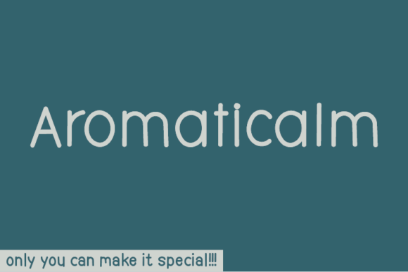 Aromaticalm: A Unique Handwritten Font for Crafters and Product Designers