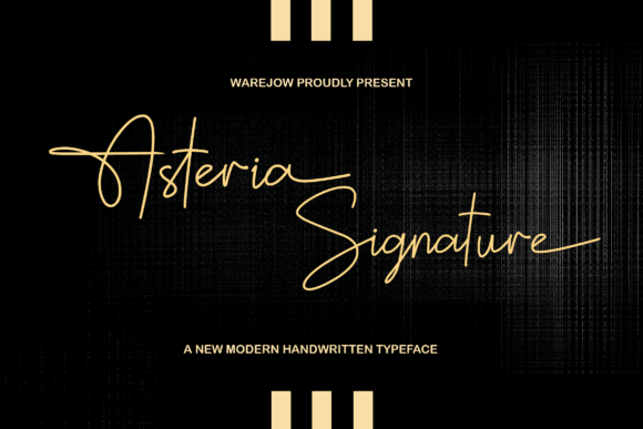 Asteria Signature: A Handwritten Font for Romantic Web Design