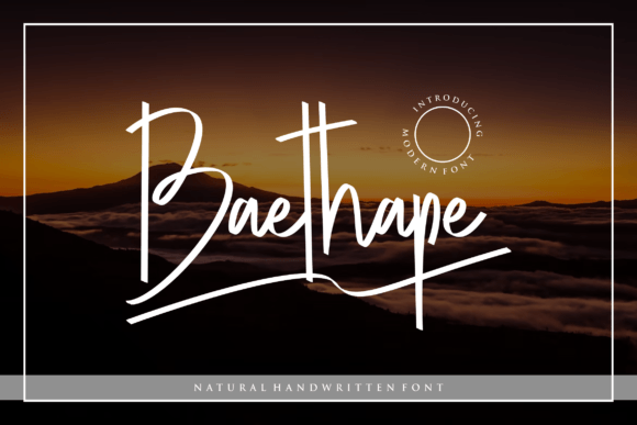 Baethape: A Designer’s Take on This Script Amp Font
