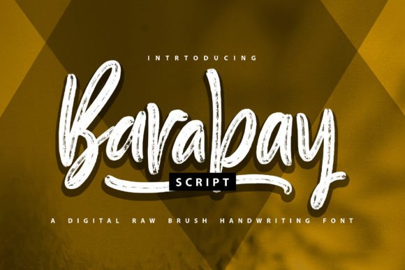Barabay: A Fresh Script Font for Modern Editorial Design
