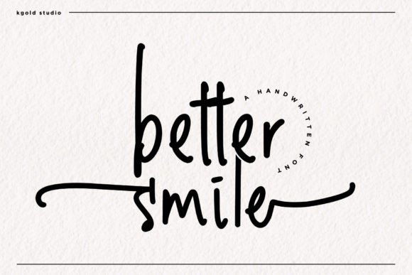 Better Smile: A Quirky Handwritten Font for Relaxed Branding Projects
