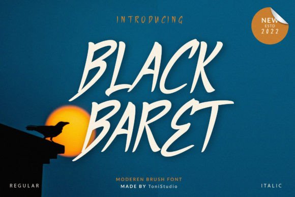Black Baret: A Modern Handwritten Font for Bold Web Design