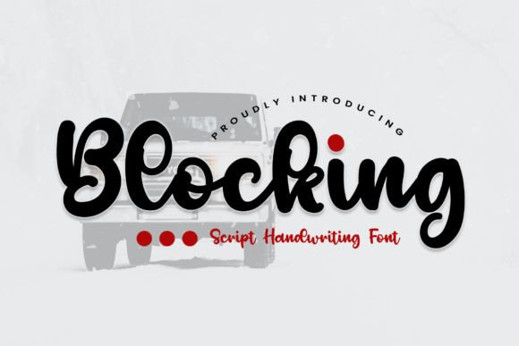 Blocking: A Stylish Handwritten Font for Modern Editorial Design