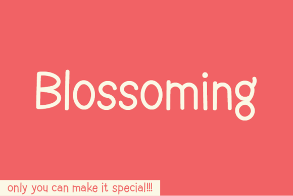 Blossoming: A Handwritten Font That Elevates Campaign Typography