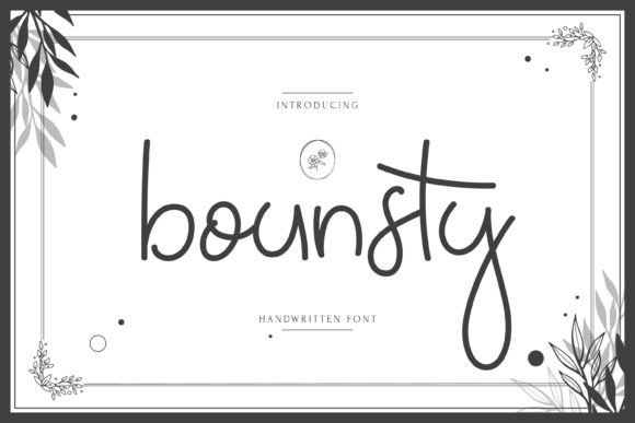 Bounsty: A Sweet Script Font That Elevates Brand Design