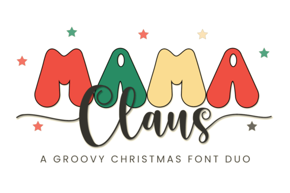 Bring Joy to Your Crafts with Mama Claus Duo Font