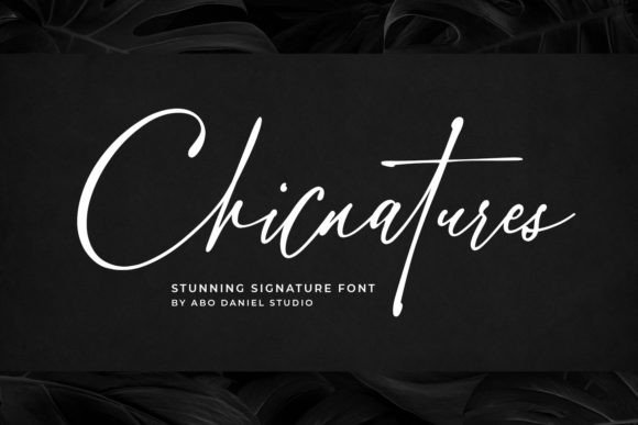 Chicnatures: A Stylish Script Font for Crafters and Product Designers