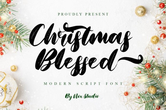 Christmas Blessed: A Handwritten Font That Brings Holiday Magic to Your Craft Business