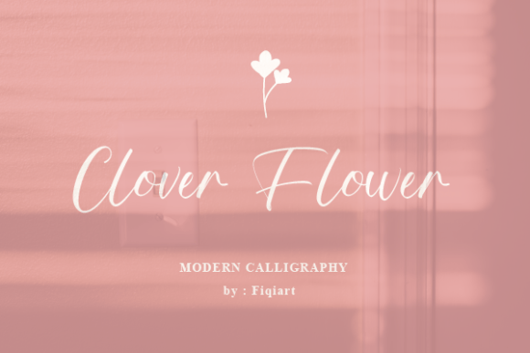 Clover Flower: A Script Font That Elevates Campaign Visuals