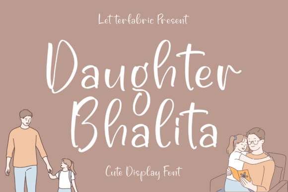 Daughter Bhalita: A Handwritten Font for Social Media and Brand Campaigns