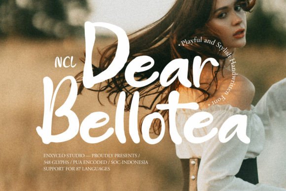 Dear Bellotea: A Handwritten Font That Elevates Brand Identity Projects