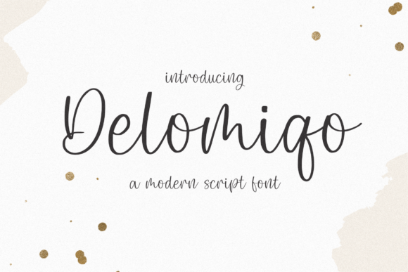 Delomiqo: A Modern Script Font for Editorial Elegance