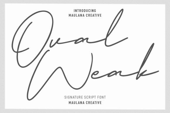 Elevating Editorial Design with the Ovalweak Script Font