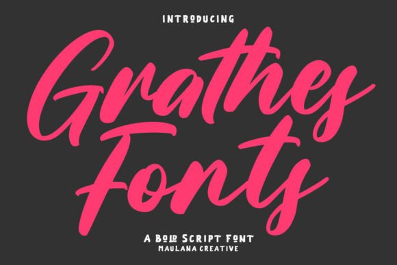 Grathes: A Bold Script Font for Modern Marketing Campaigns