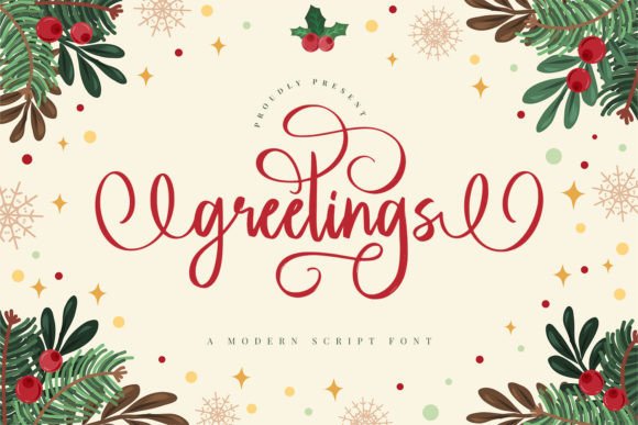 Greetings Font: Elevate Your Craft Projects with Elegant Script Typography