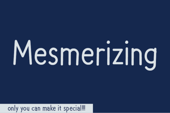 Mesmerizing: A Handwritten Font That Brings Charm to Every Craft