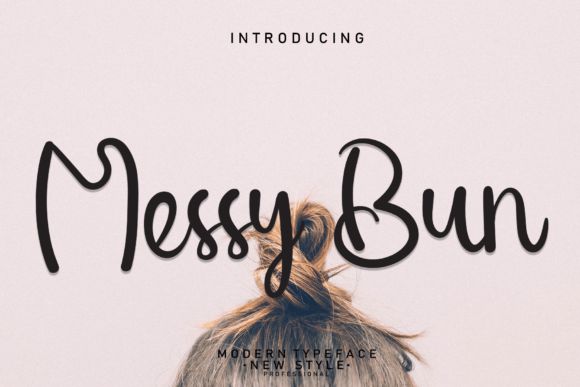 Messy Bun: A Handwritten Font Perfect for Crafters and Makers