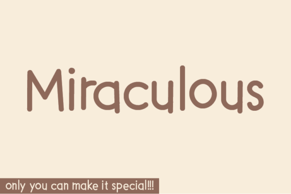 Miraculous: A Handwritten Font That Elevates Your Brand’s Personality