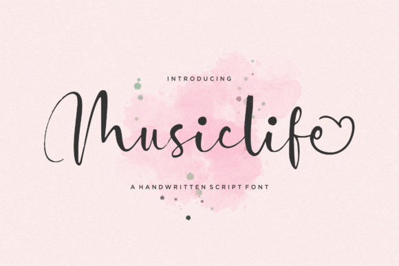 Musiclife: A Handwritten Script Font That Brings Your Craft Designs to Life