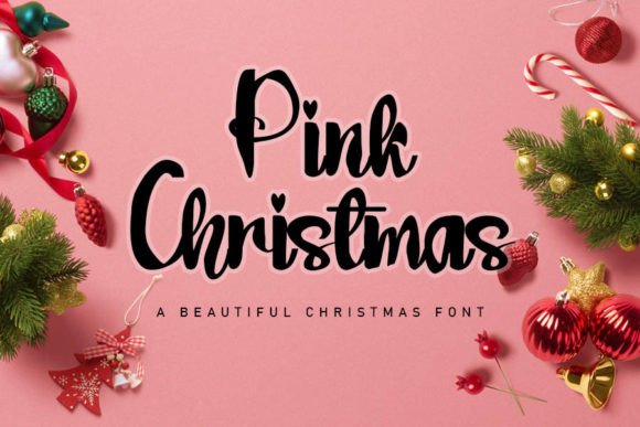 Pink Christmas: A Sweet Script Font for Crafters & Makers