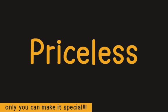 Priceless: A Natural Handwritten Font for Modern Web Design