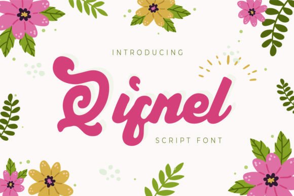 Qifnel: A Playful Script Font for Crafters and Product Designers