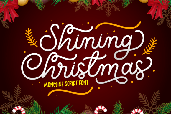 Shining Christmas Font: A Small Business Branding Upgrade