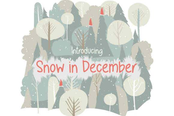 Snow in December: A Handwritten Font That Brings Winter Charm to Branding