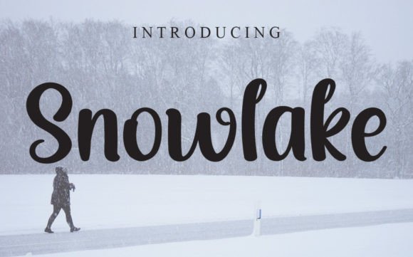 Snowlake: A Sweet Handwritten Font for Romantic Branding Projects