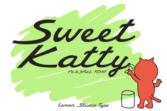 Sweet Katty: A Playful Script Font for Digital Branding and Web Design